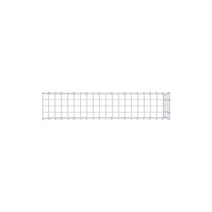 Fourche rapportée type 4 100 cm x 30 cm x 20 cm (L x H x P), mailles 5 cm x 10 cm, anneau C