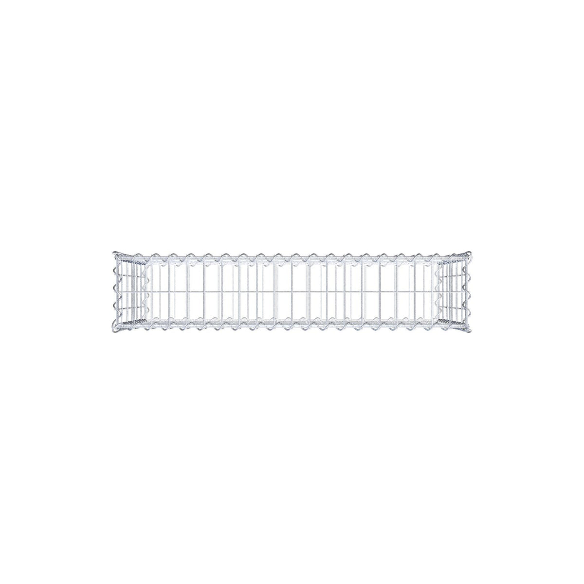 Gabion 100 cm x 60 cm x 20 cm (L x H x P), mailles 5 cm x 10 cm, spirale