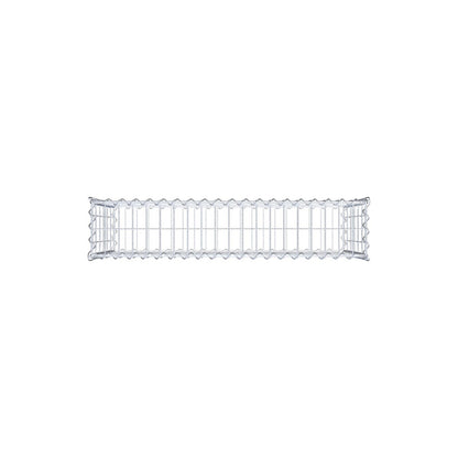 Gabion 100 cm x 60 cm x 20 cm (L x H x P), mailles 5 cm x 10 cm, spirale