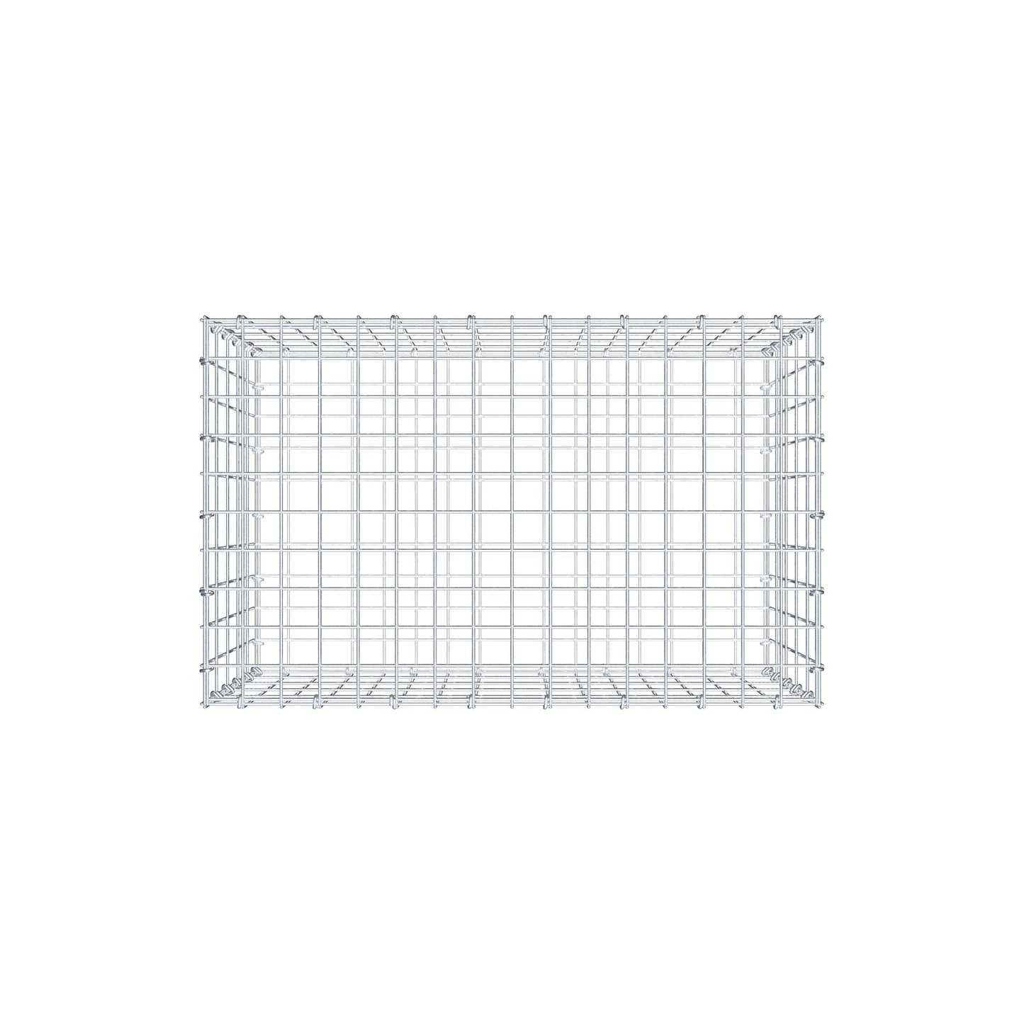 Gabione 80 cm x 50 cm x 50 cm (L x H x T), Maschenweite 5 cm x 10 cm, C-Ring