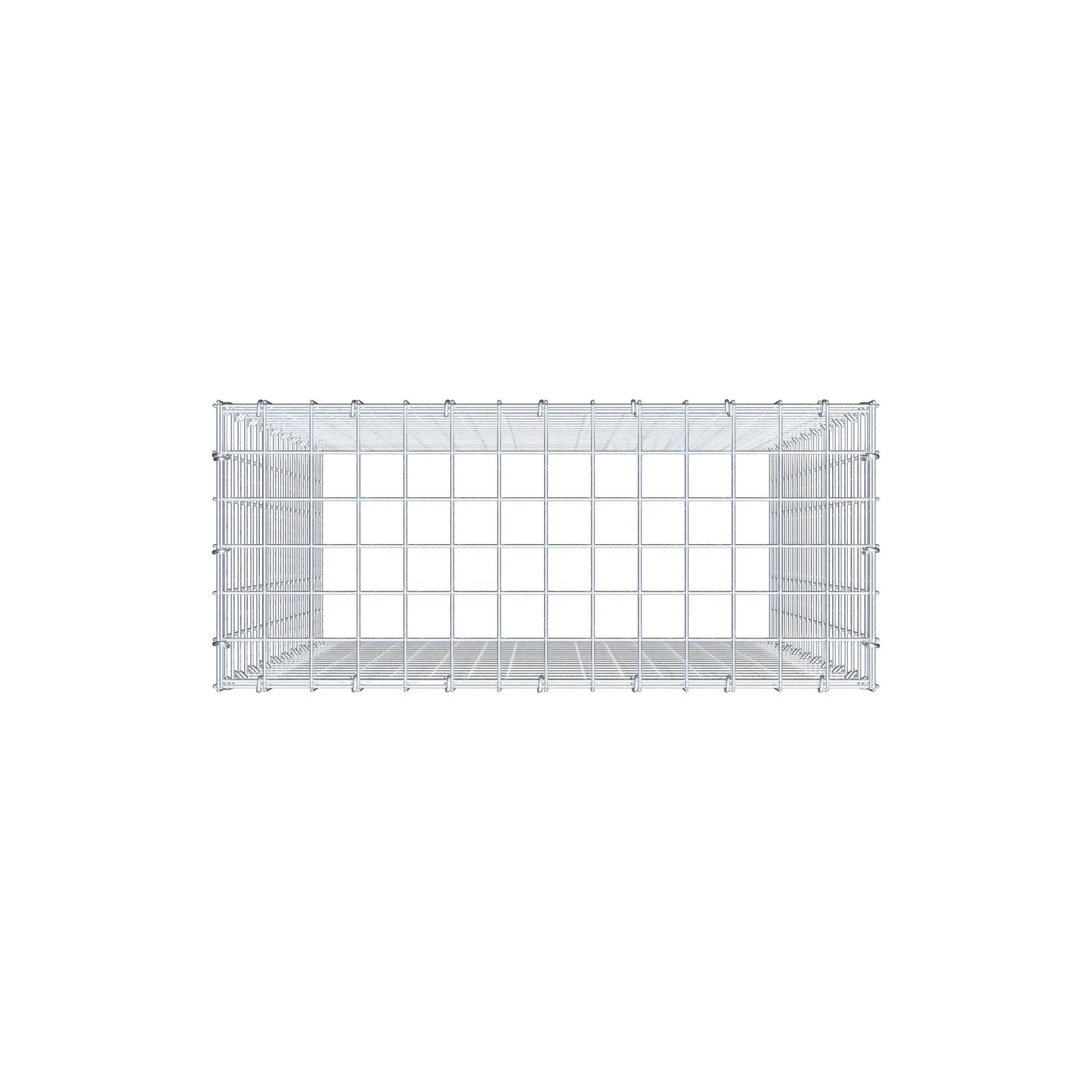 Anbaugabione Typ 3 100 cm x 70 cm x 30 cm (L x H x T), Maschenweite 5 cm x 5 cm, C-Ring