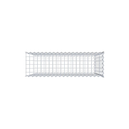 Opvokset gabion type 2 100 cm x 90 cm x 30 cm (L x H x D), maskestørrelse 5 cm x 10 cm, spiral