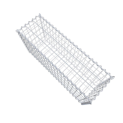 Set of 2 gabions 100 cm x 50 cm x 30 cm (L x H x D), mesh size 5 x 10 cm, spiral