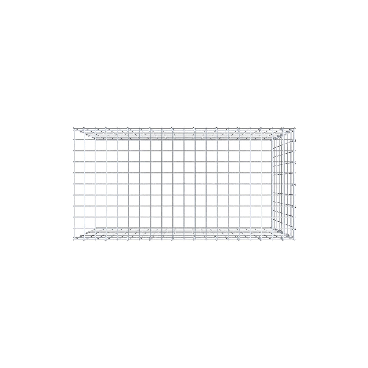 Tilläggspåle typ 4 100 cm x 80 cm x 50 cm (L x H x D), maskstorlek 5 cm x 10 cm, C-ring