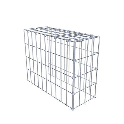 Mounted gabion type 4 50 cm x 40 cm x 20 cm (L x H x D), mesh size 5 cm x 10 cm, C-ring