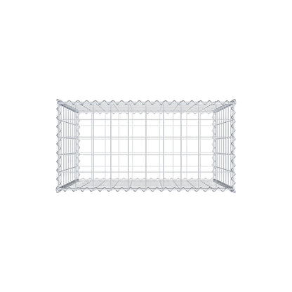 Gabion 100 cm x 90 cm x 50 cm (L x H x D), mesh size 10 cm x 10 cm, spiral