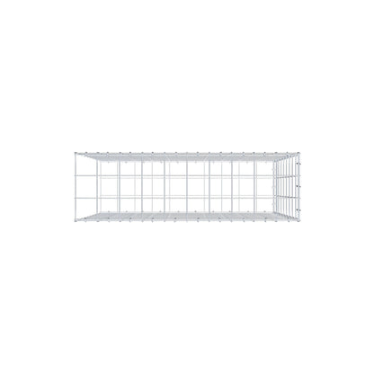 Mounted gabion type 2 100 cm x 90 cm x 30 cm (L x H x D), mesh size 10 cm x 10 cm, C-ring