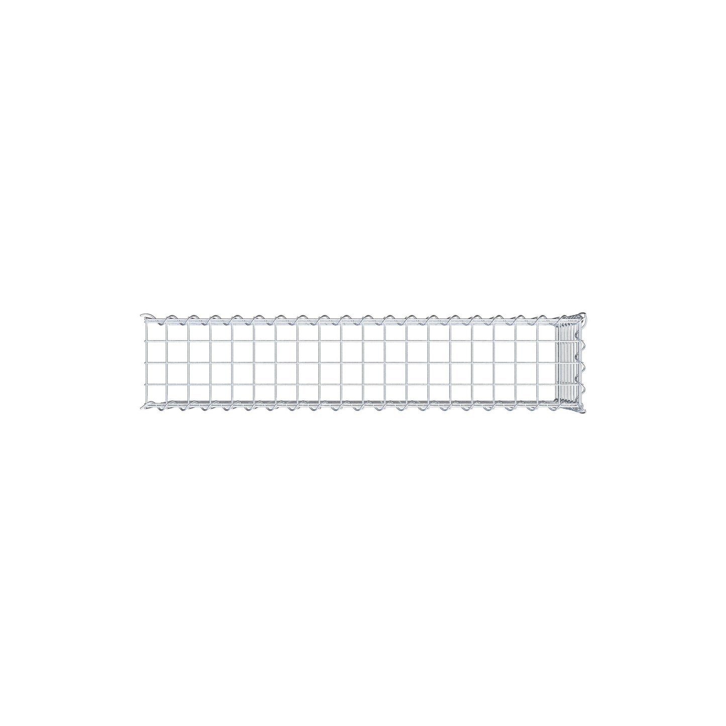 Gavión complementario tipo 4 100 cm x 40 cm x 20 cm (L x A x P), malla 5 cm x 5 cm, espiral