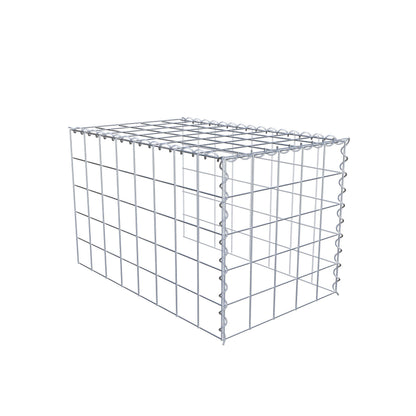 Mounted gabion type 4 80 cm x 50 cm x 50 cm (L x H x D), mesh size 10 cm x 10 cm, spiral