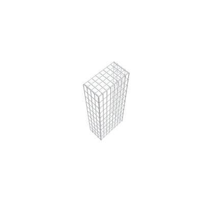 Fourche rapportée type 2 100 cm x 20 cm x 40 cm, mailles 5 cm x 10 cm, anneau en C