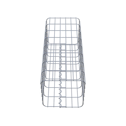 Coluna de gabião quadrada 32 cm x 32 cm, altura 80 cm, PM 5 cm x 10 cm