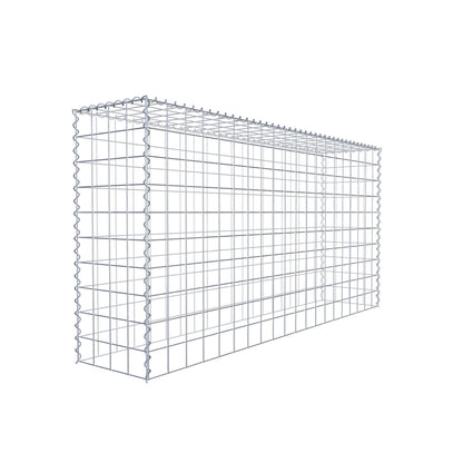 Grown-on gabion type 3 200 cm x 100 cm x 40 cm (L x H x D), mesh size 10 cm x 10 cm, spiral