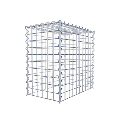 Gabião tipo 3 50 cm x 50 cm x 30 cm (C x A x P), malhagem 5 cm x 5 cm, espiral