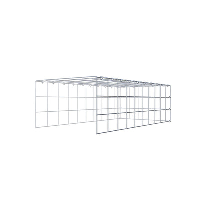 Anbaugabione Typ 4 100 cm x 30 cm x 50 cm (L x H x T), Maschenweite 10 cm x 10 cm, C-Ring