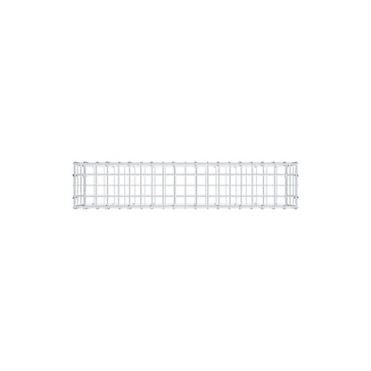 Gabião 100 cm x 30 cm x 20 cm (C x A x P), malhagem 5 cm x 10 cm, anel C