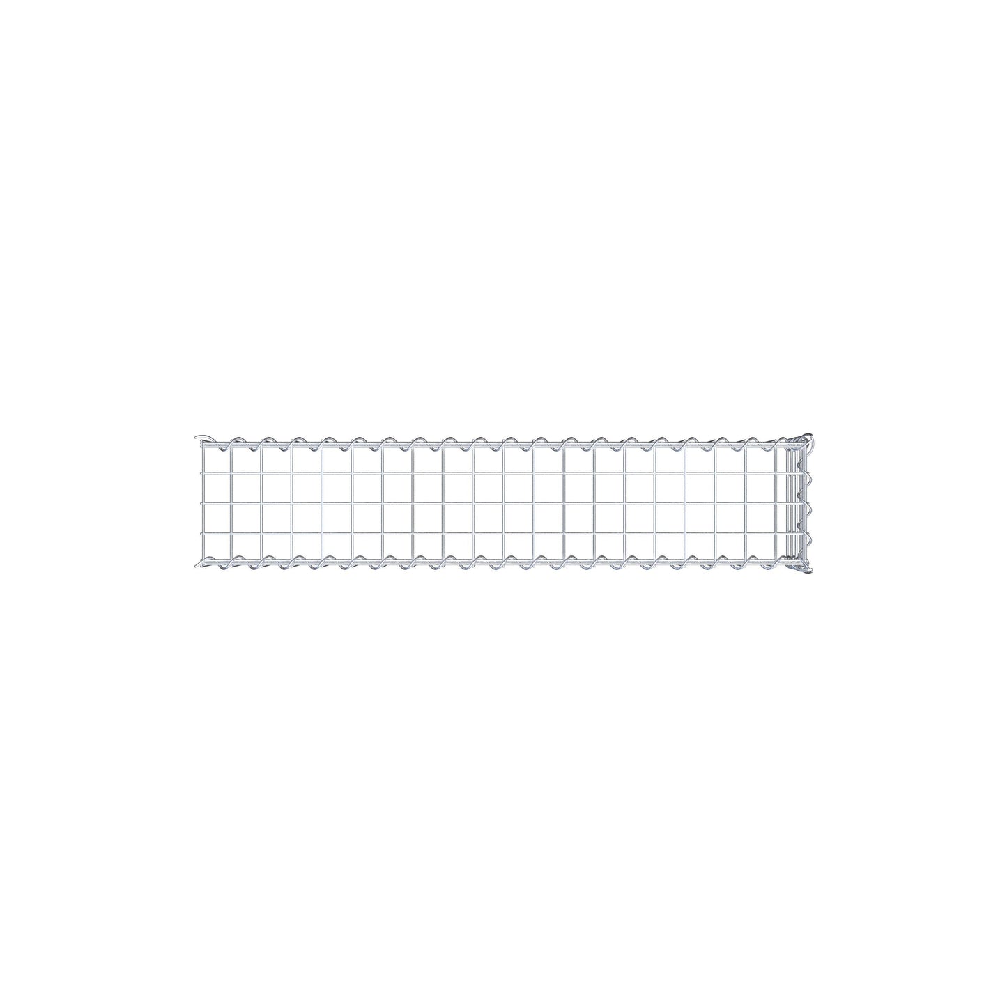 Opvokset gabion type 4 100 cm x 20 cm x 20 cm (L x H x D), maskestørrelse 5 cm x 5 cm, spiral