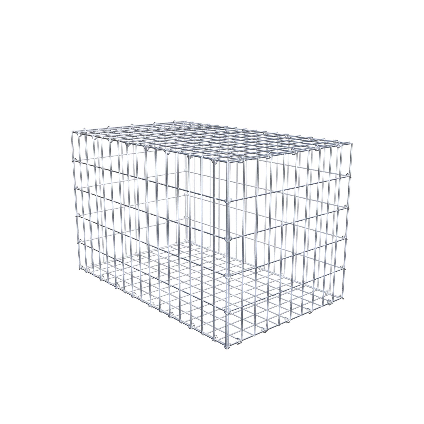 Gabione 80 cm x 50 cm x 50 cm (L x H x T), Maschenweite 5 cm x 10 cm, C-Ring