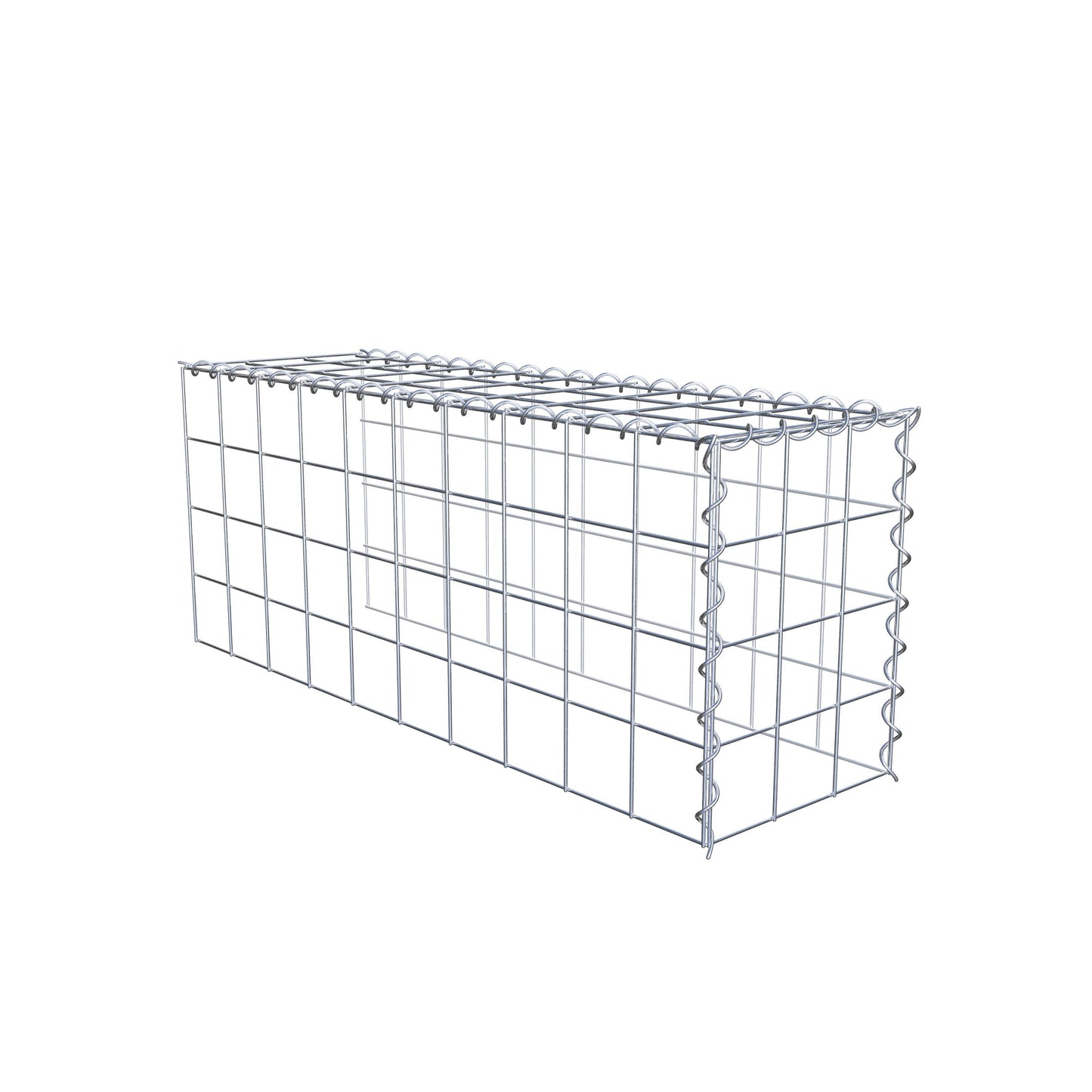 Gabião tipo 4 100 cm x 40 cm x 30 cm (C x A x P), malhagem 10 cm x 10 cm, espiral