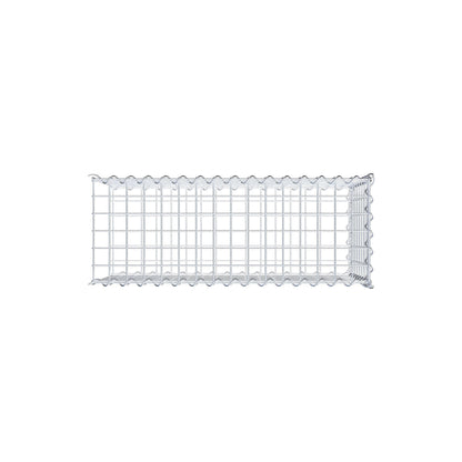 Anbaugabione Typ 2 80 cm x 40 cm x 30 cm (L x H x T), Maschenweite 5 cm x 5 cm, Spirale
