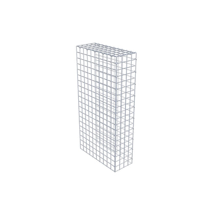 Gavión acoplable tipo 4 100 cm x 50 cm x 20 cm (L x A x P), malla 5 cm x 5 cm, anillo en C