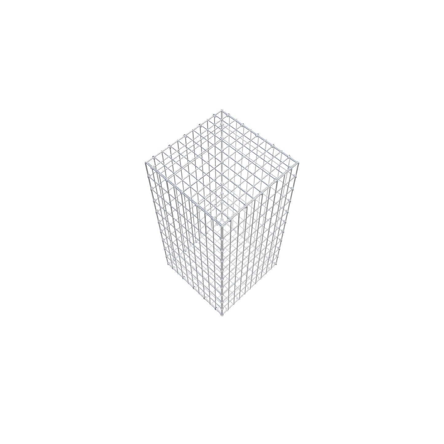 Gabião 100 cm x 50 cm x 50 cm (C x A x P), malhagem 5 cm x 10 cm, anel C