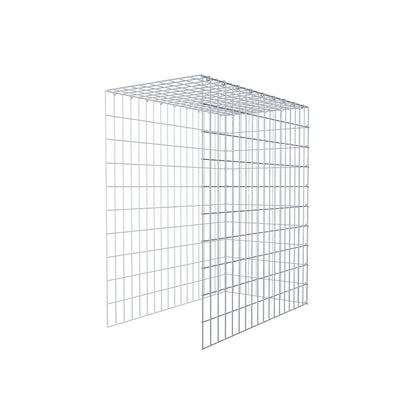 Fourche rapportée type 4 100 cm x 90 cm x 50 cm (L x H x P), mailles 5 cm x 10 cm, anneau en C