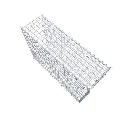 Opvokset gabion type 2 100 cm x 70 cm x 30 cm (L x H x D), maskestørrelse 5 cm x 5 cm, spiral