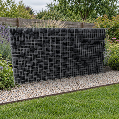 Gabião 200 cm x 100 cm x 40 cm (C x A x P), malhagem 5 cm x 5 cm, espiral