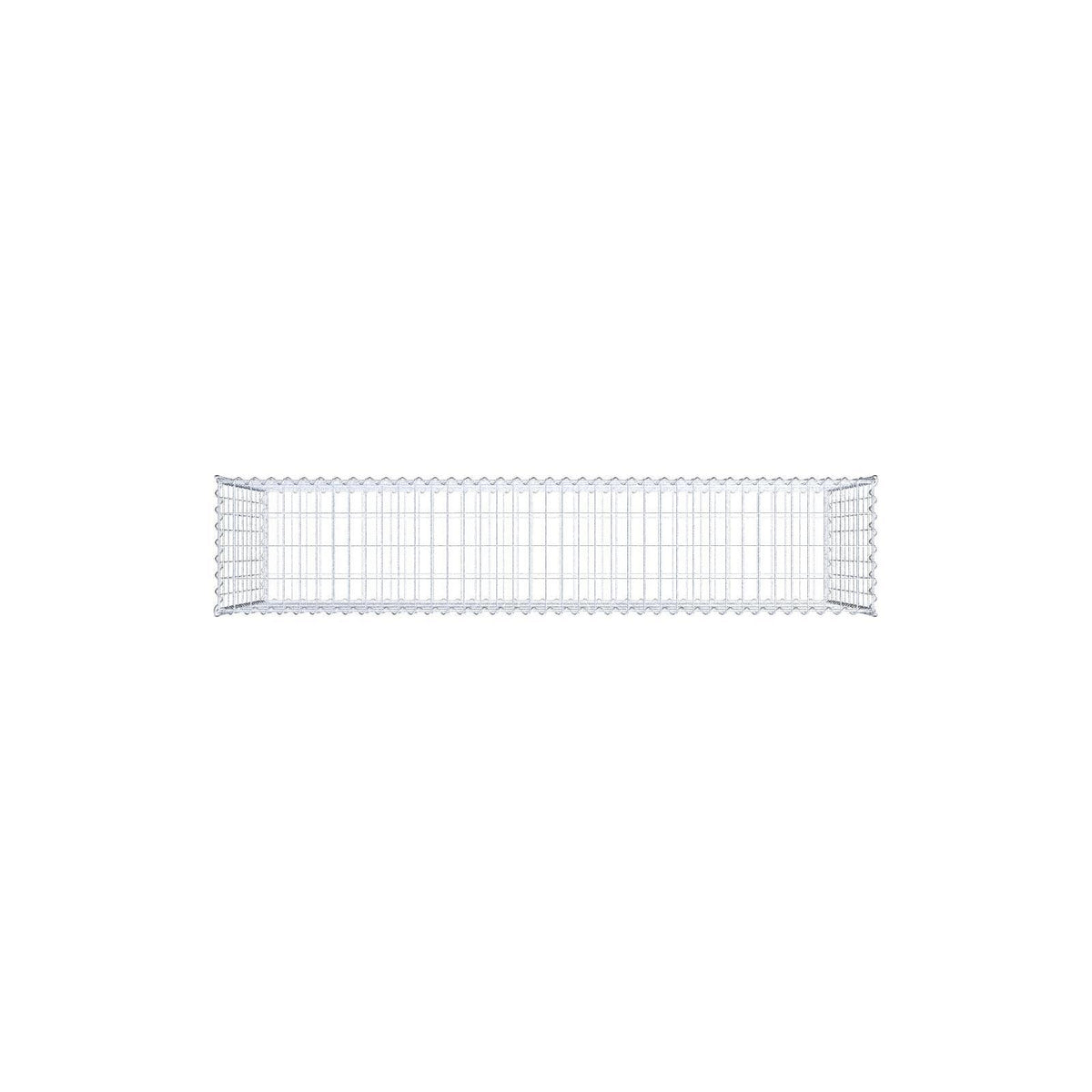 Gabbione 200 cm x 100 cm x 40 cm (L x H x P), maglia 5 cm x 10 cm, spirale