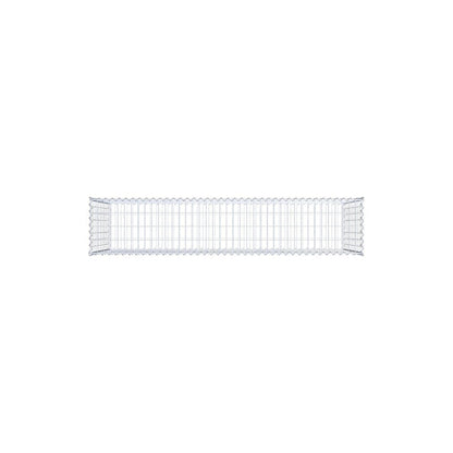 Gabbione 200 cm x 100 cm x 40 cm (L x H x P), maglia 5 cm x 10 cm, spirale