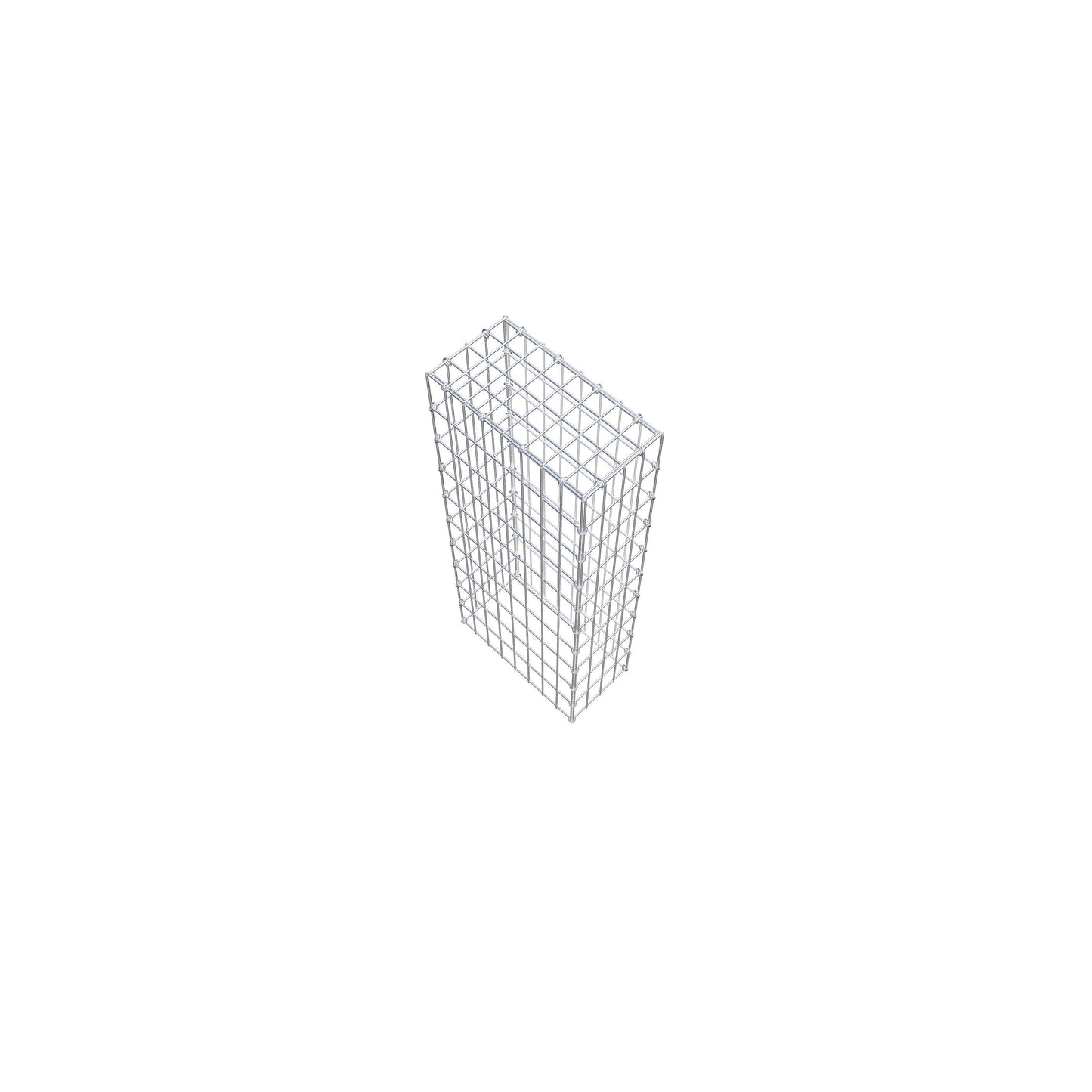 Gabião Tipo 3 100 cm x 40 cm x 20 cm (C x A x P), malhagem 5 cm x 10 cm, anel C