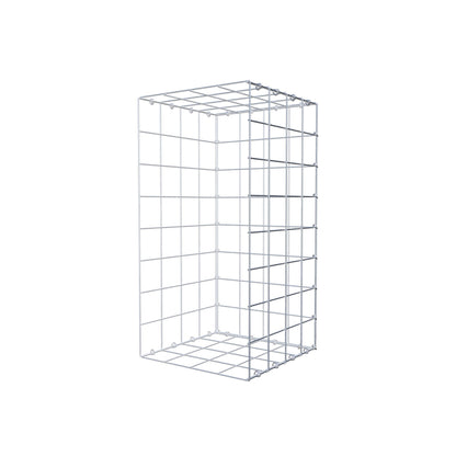 Mounted gabion type 2 80 cm x 40 cm x 40 cm (L x H x D), mesh size 10 cm x 10 cm, C-ring