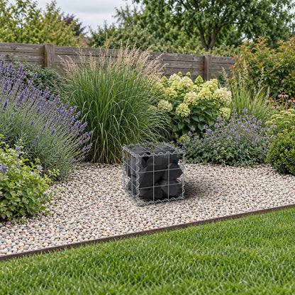 Gabion 30 cm x 30 cm x 30 cm (L x H x D), mesh size 10 cm x 10 cm, spiral