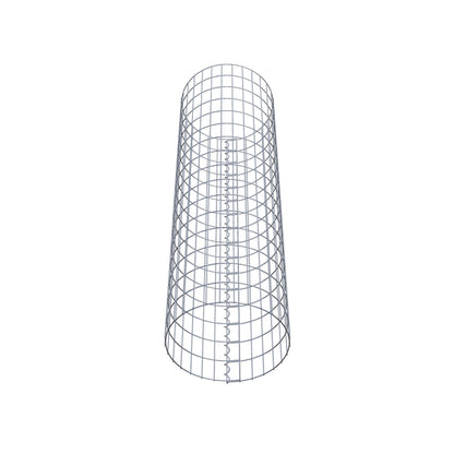 Coluna de gabião redonda 47 cm de diâmetro, 160 cm de altura, malhagem 5 cm x 10 cm