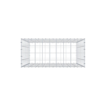 Gabion 100 cm x 90 cm x 40 cm (L x H x D), maskstorlek 10 cm x 10 cm, C-ring