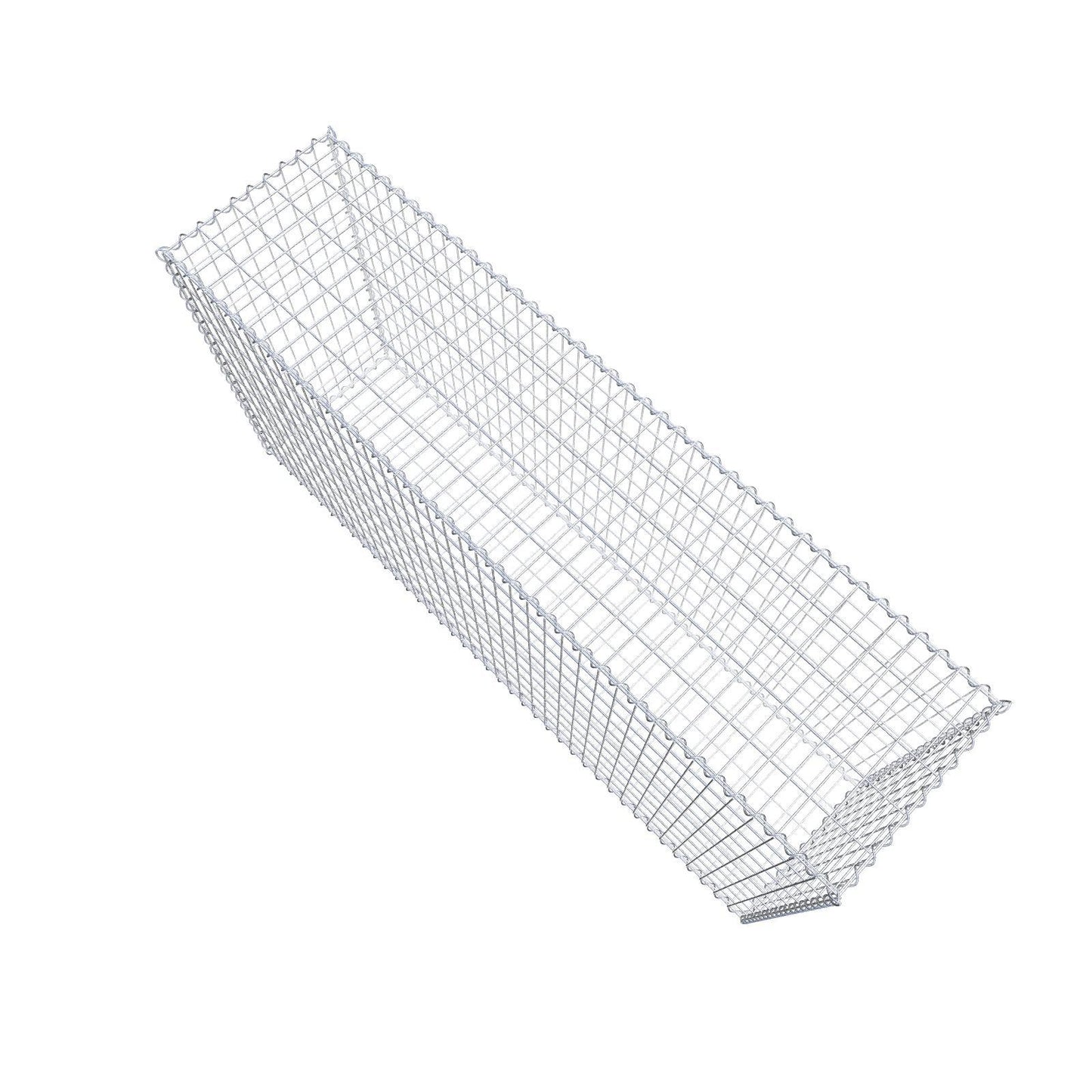 Gabbione 200 cm x 100 cm x 50 cm (L x H x P), maglia 5 cm x 10 cm, spirale