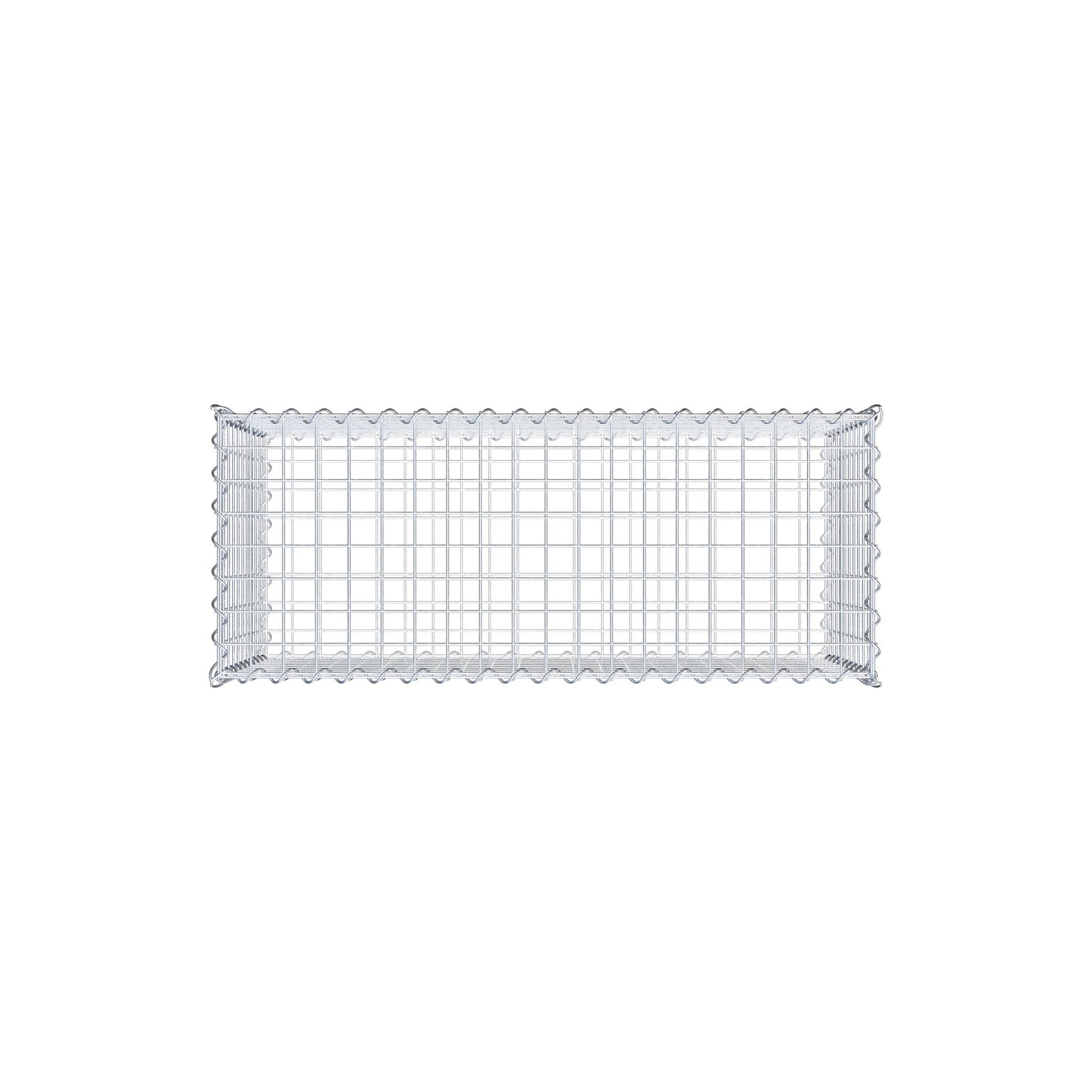 Gabione 100 cm x 50 cm x 40 cm (L x H x T), Maschenweite 5 cm x 5 cm, Spirale, Drahtstärke 4,5 mm