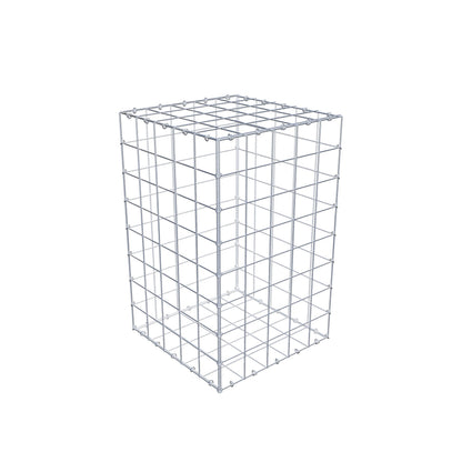 Gabione 80 cm x 50 cm x 50 cm (L x H x T), Maschenweite 10 cm x 10 cm, C-Ring