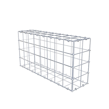 Gabione 80 cm x 40 cm x 20 cm (L x H x T), Maschenweite 10 x 10 cm, Spiralring
