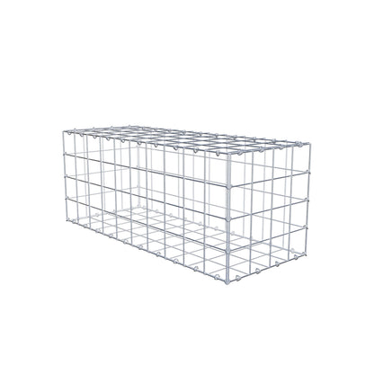 Gabione 100 cm x 40 cm x 40 cm (L x H x T), Maschenweite 10 cm x 10 cm, C-Ring