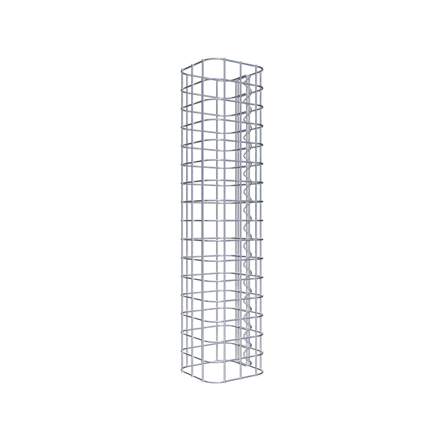 Gabionsøjle firkantet 17 cm x 17 cm, 80 cm højde, MW 5 cm x 5 cm