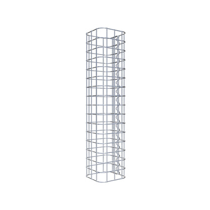 Gabionsøjle firkantet 17 cm x 17 cm, 80 cm højde, MW 5 cm x 5 cm