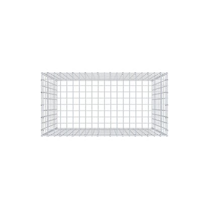 Mounted gabion type 3 100 cm x 100 cm x 50 cm (L x H x D), mesh size 5 cm x 10 cm, C-ring