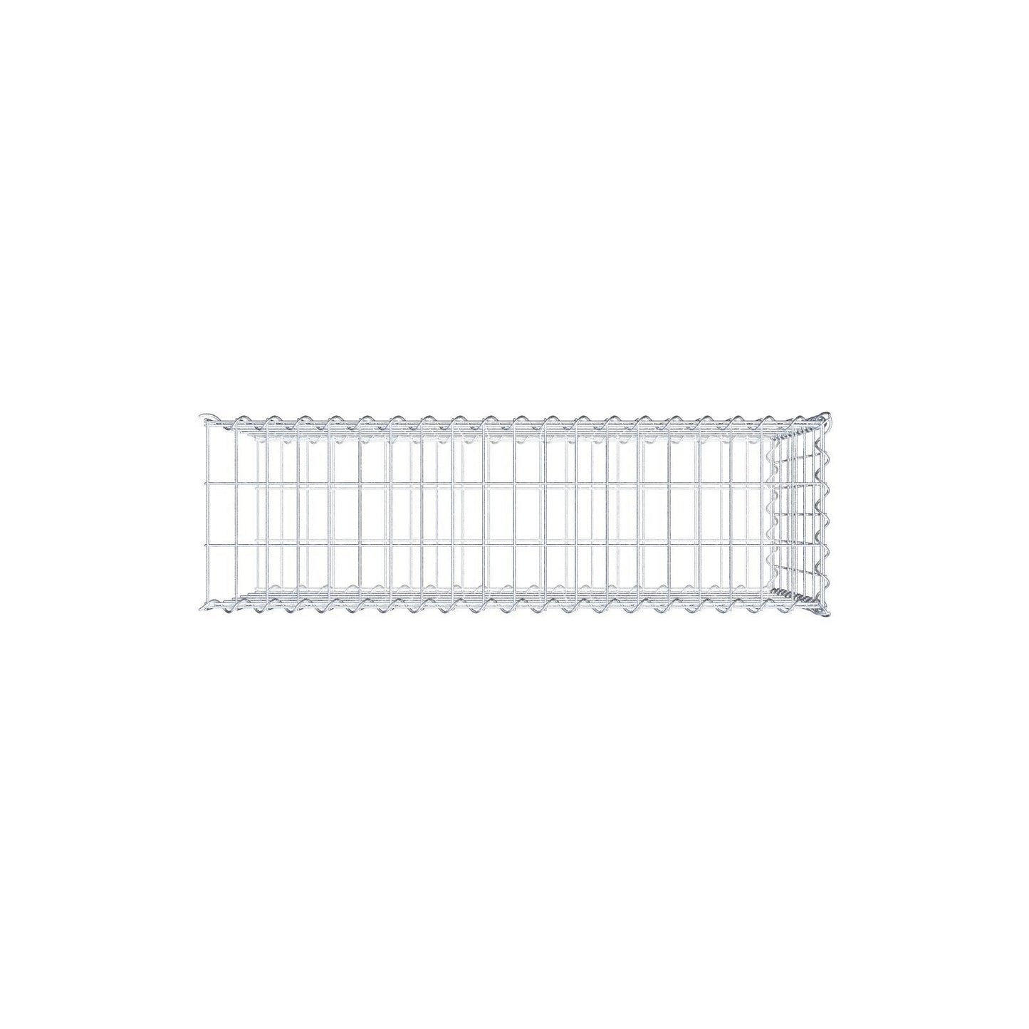 Gabbione aggiuntivo tipo 2 100 cm x 60 cm x 30 cm (L x A x P), maglia 5 cm x 10 cm, spirale