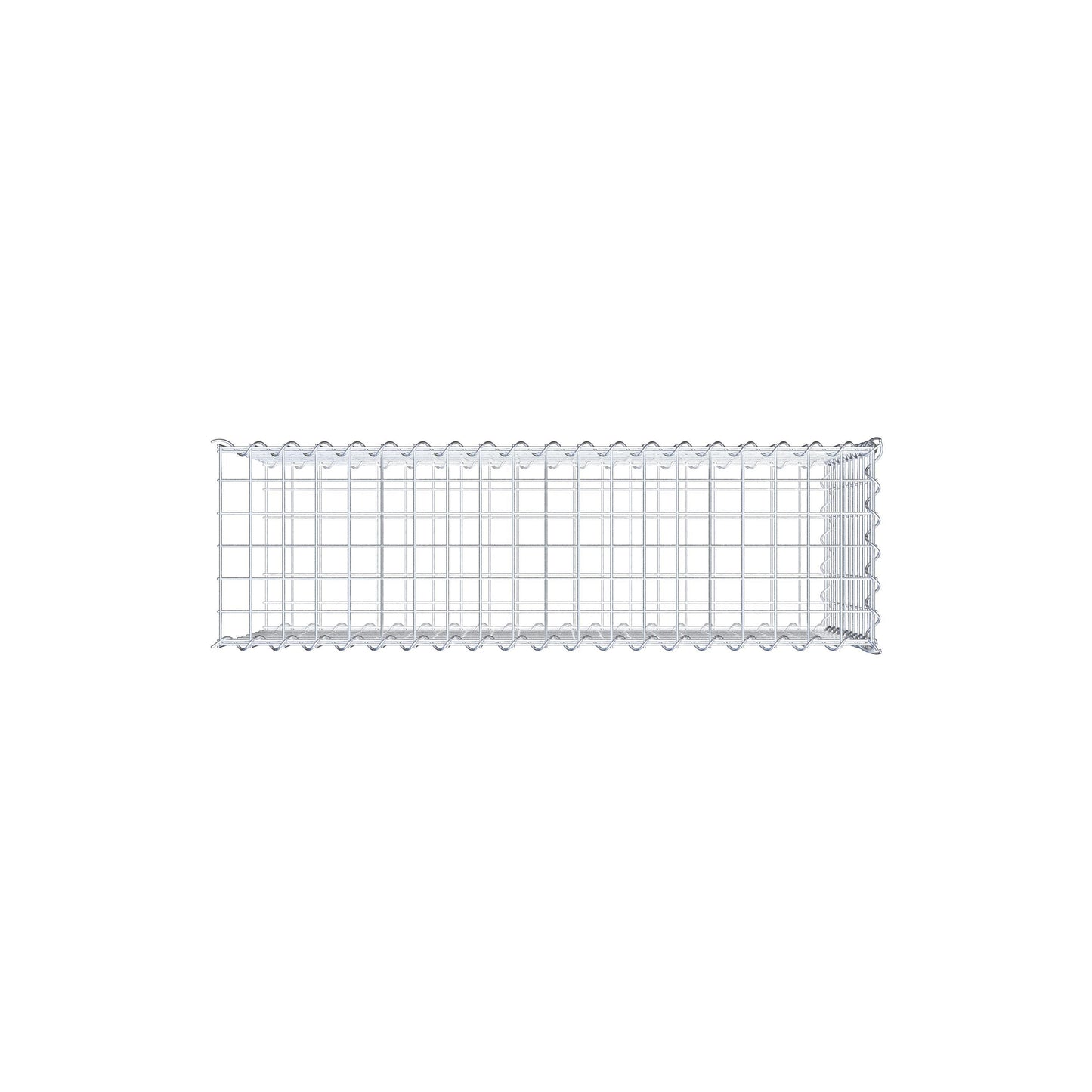 Aangegroeide schanskorf type 2 100 cm x 50 cm x 30 cm (L x H x D), maaswijdte 5 cm x 5 cm, spiraal