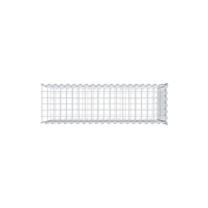 Aangegroeide schanskorf type 2 100 cm x 50 cm x 30 cm (L x H x D), maaswijdte 5 cm x 5 cm, spiraal