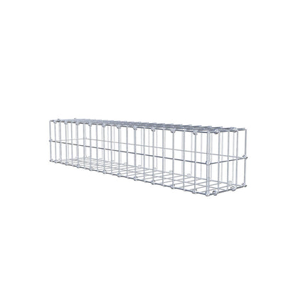 Gabion 100 cm x 20 cm x 20 cm (L x H x D), mesh size 5 x 10 cm, spiral ring