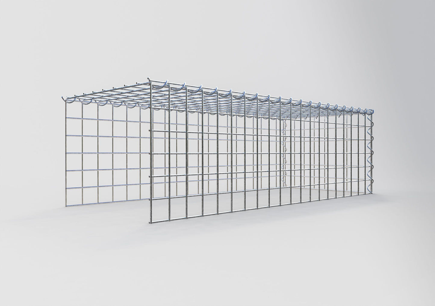 Grown-on gabion type 4 100 cm x 30 cm x 40 cm (L x H x D), mesh size 5 cm x 5 cm, spiral