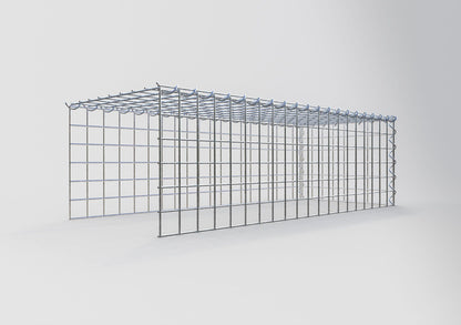 Grown-on gabion type 4 100 cm x 30 cm x 40 cm (L x H x D), mesh size 5 cm x 5 cm, spiral