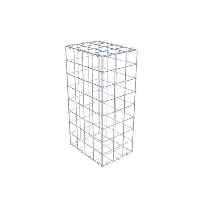 Gabião 80 cm x 40 cm x 30 cm (C x A x P), malhagem 10 cm x 10 cm, anel C